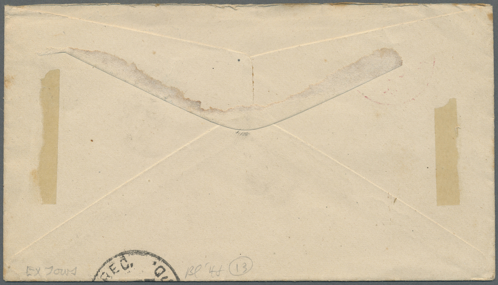 GA Hawaii - Ganzsachen: 1884-93 Postal Stationery Envelope 4c Red Uprated 1c Green For 5c Rate To The U.S.A., Sent From  - Hawaii