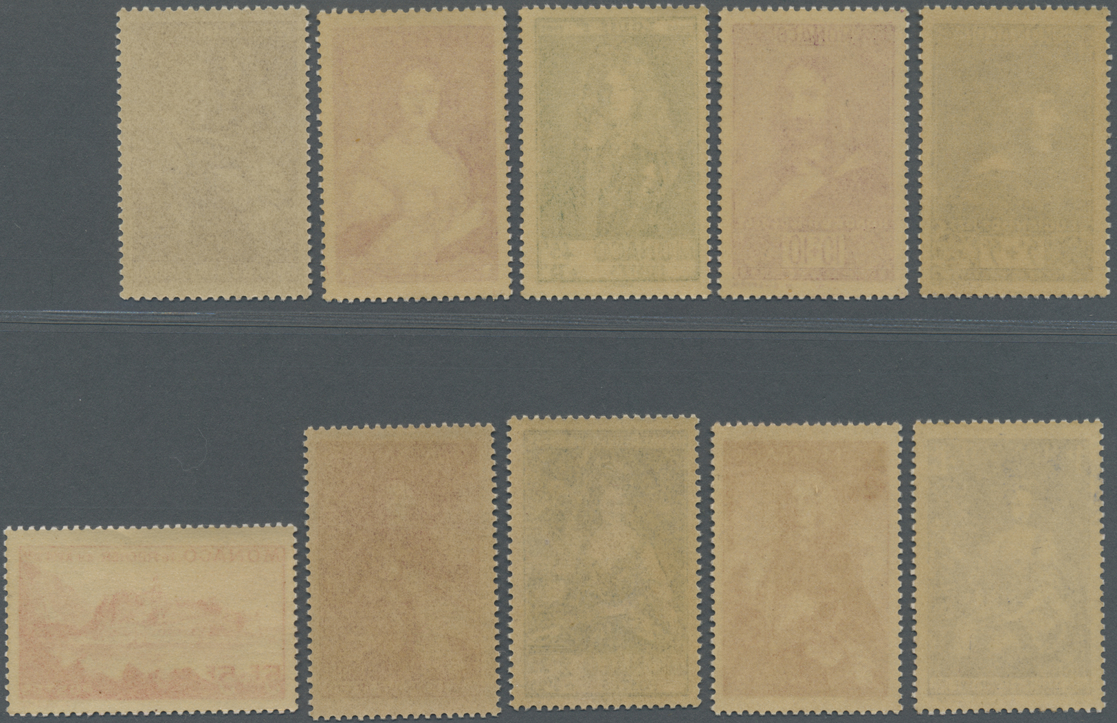 ** Monaco: 1939, 5+5C To 5+5Fr Rock Of Monaco Complete Set Mint Never Hinged - Unused Stamps