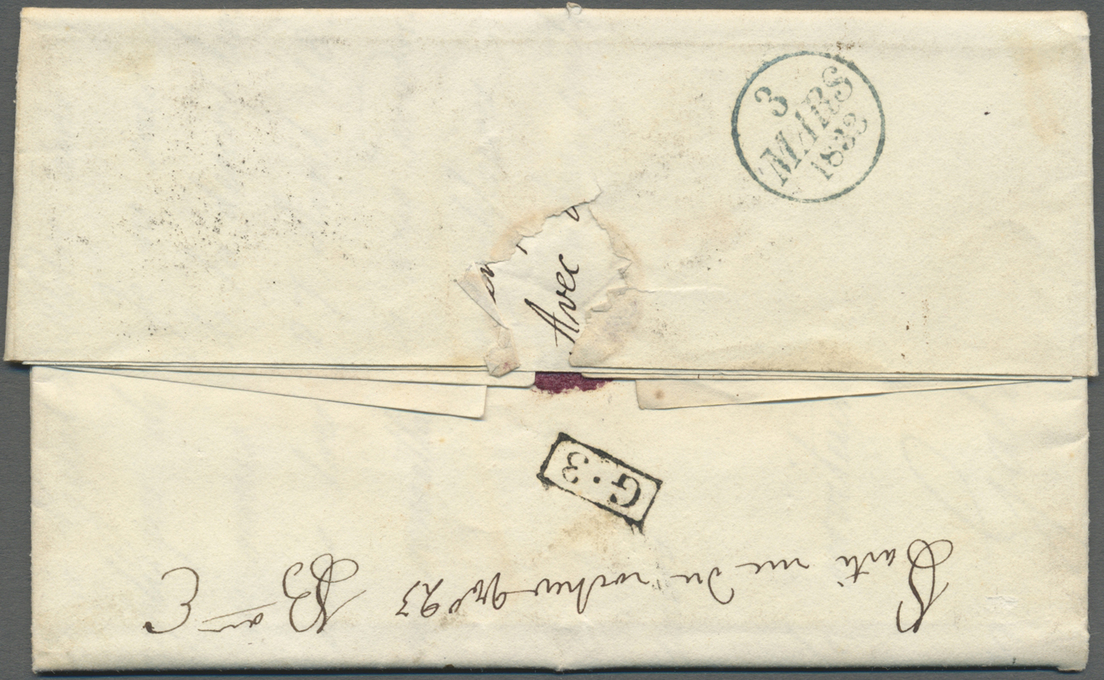 Br Honduras: 1832. Stampless Envelope Written From The Central America Explorer Juan Galindo From Trujillo Dated ‘Decemb - Honduras