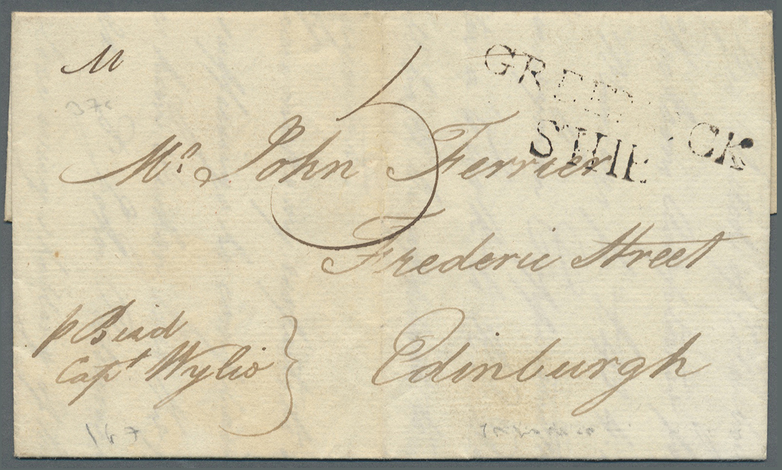 Br Jamaica - Vorphilatelie: 1790. Stampless Envelope Written From Lucca, Jamaica Dated '24 June 1790' Addressed To Edinb - Jamaica (...-1961)