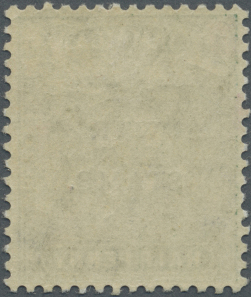 * Jamaica: 1916, ½ P. Blaugrün Mit Aufdruck "WAR STAMP", Abart "R Inserted By Hand", Ungebraucht, Eine Seltene Abart. Pr - Jamaica (1962-...)