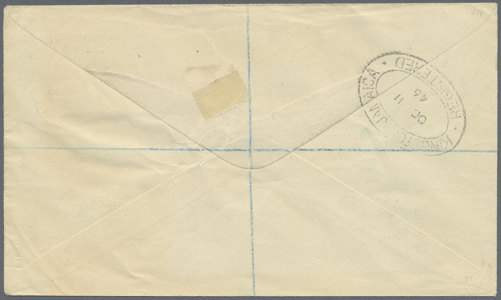 Br Kaiman-Inseln / Cayman Islands: 1946. Registered Envelope Addressed To London Bearing SG 127, 1½d Black And SG 128, 3 - Cayman Islands