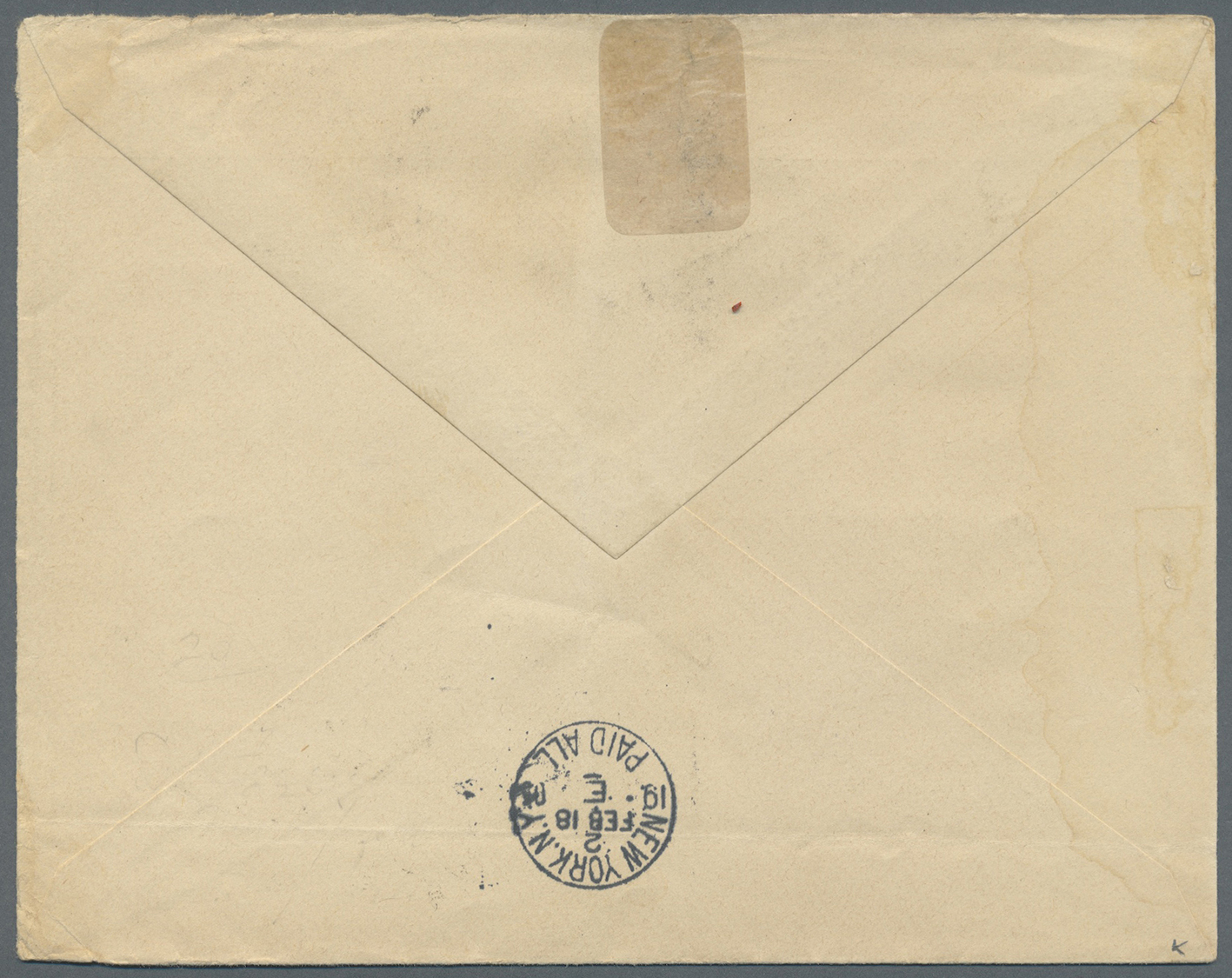 Br Kap Verde: 1903. Envelope (some Faults) Addressed To The United States Bearing Yvert 54, 65r On 300 Orange Tied By S. - Cape Verde