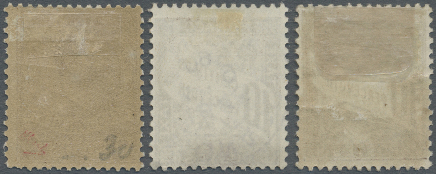 */O Monaco - Portomarken: 1909/1911, 10 C Dark Brown Unused + Cancelled And 30 C Yellow Brown Rest Of Mint And Ori - Postage Due