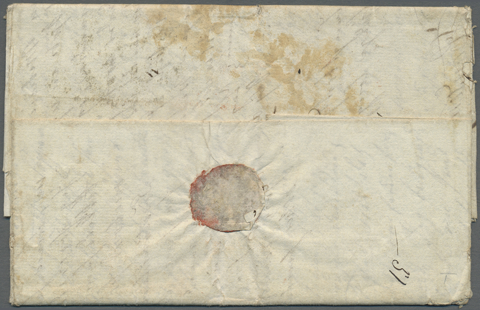 Br Niederlande - Vorphilatelie: 1816 (ca.), Red. S. L. "AMSTERDAM"  With Circular "FRANCO AMSTERDAM" In Italics A - ...-1852 Préphilatélie