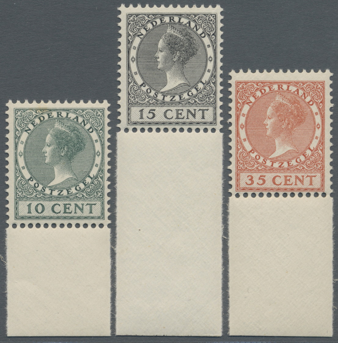** Niederlande: 1924, Freimarken: Königin Wilhelmina; Internationale Briefmarkenausstellung In ´s Gravenhage (Den - Lettres & Documents