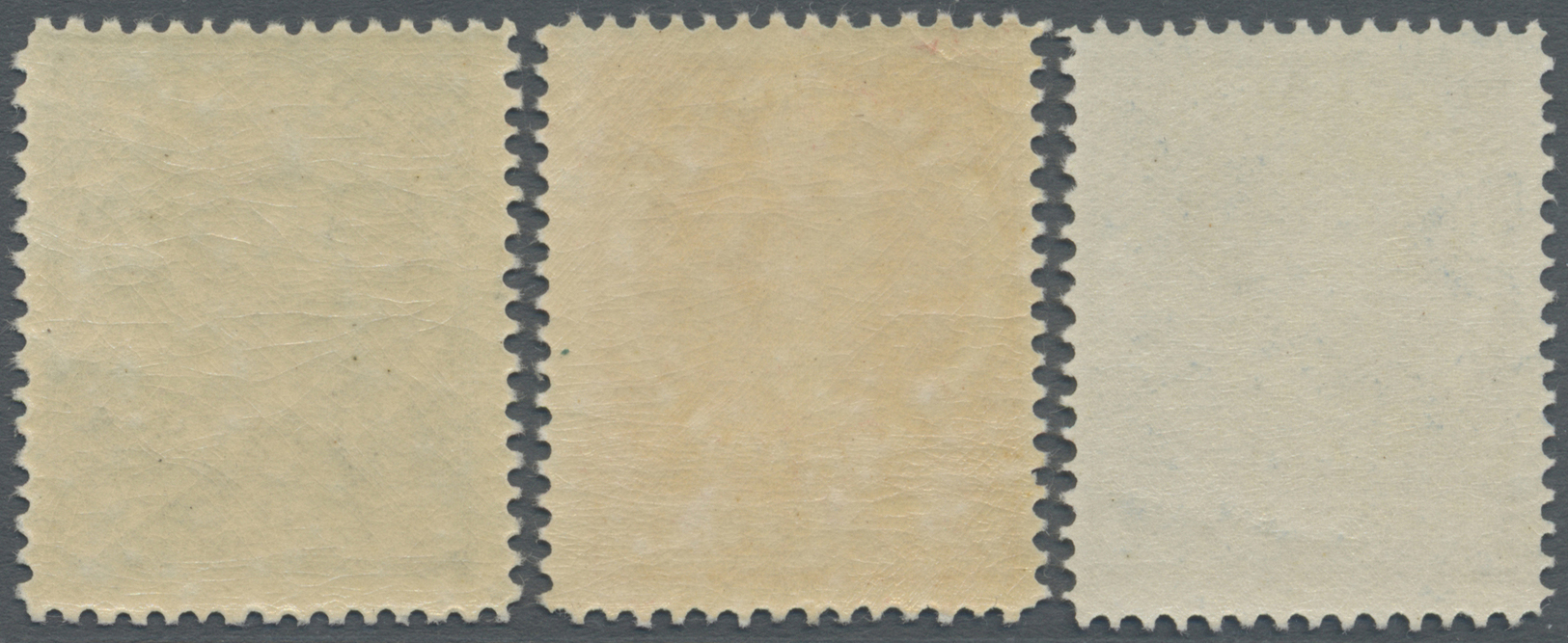 ** Niederlande: 1926 - 1927, Freimarken: Königin Wilhelmina, Kompletter Luxus-Satz Von Drei Werten, Für 2½ G Und - Covers & Documents