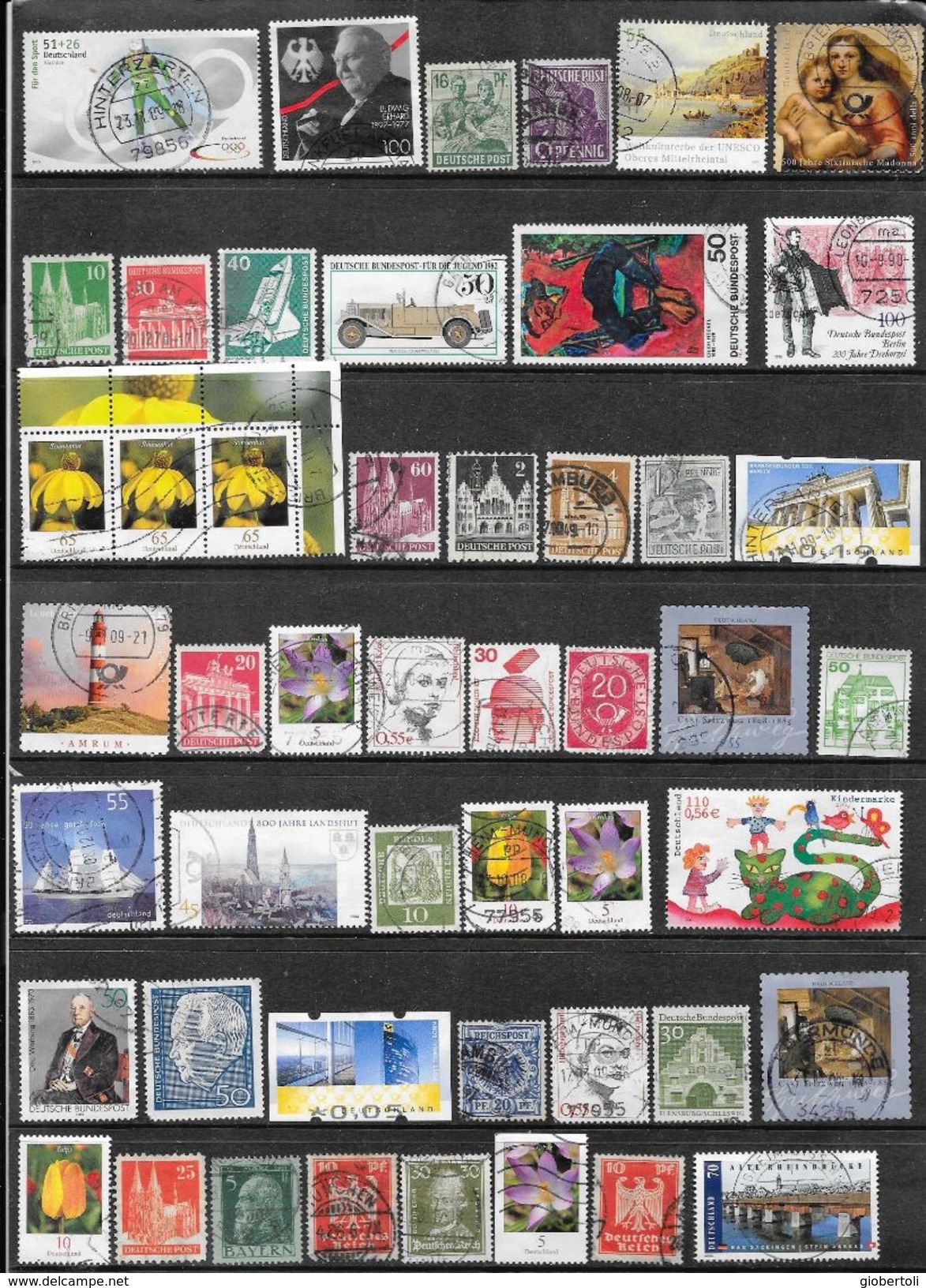 Germania/Germany/Allemagne: Lotto Di 173 Francobolli Usati, Lot De 173 Timbres Utilisés, Lot Of 173 Used Stamps - Other & Unclassified