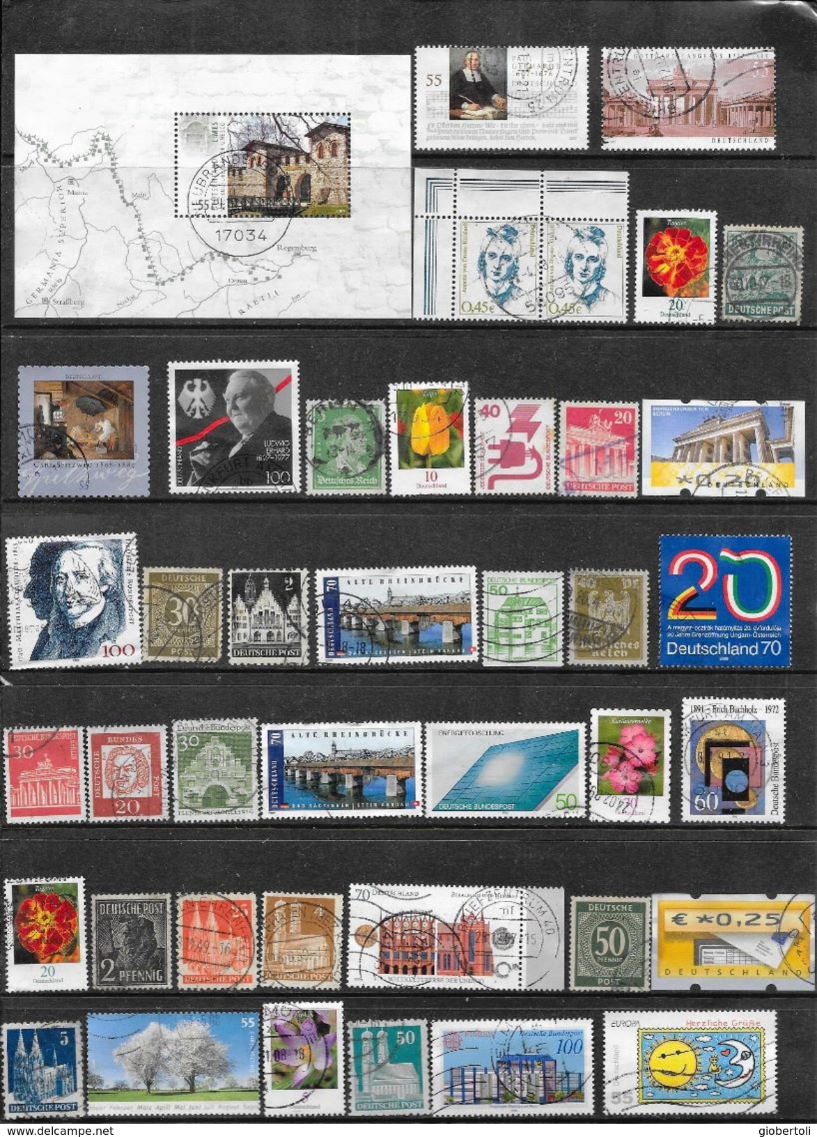 Germania/Germany/Allemagne: Lotto Di 173 Francobolli Usati, Lot De 173 Timbres Utilisés, Lot Of 173 Used Stamps - Other & Unclassified