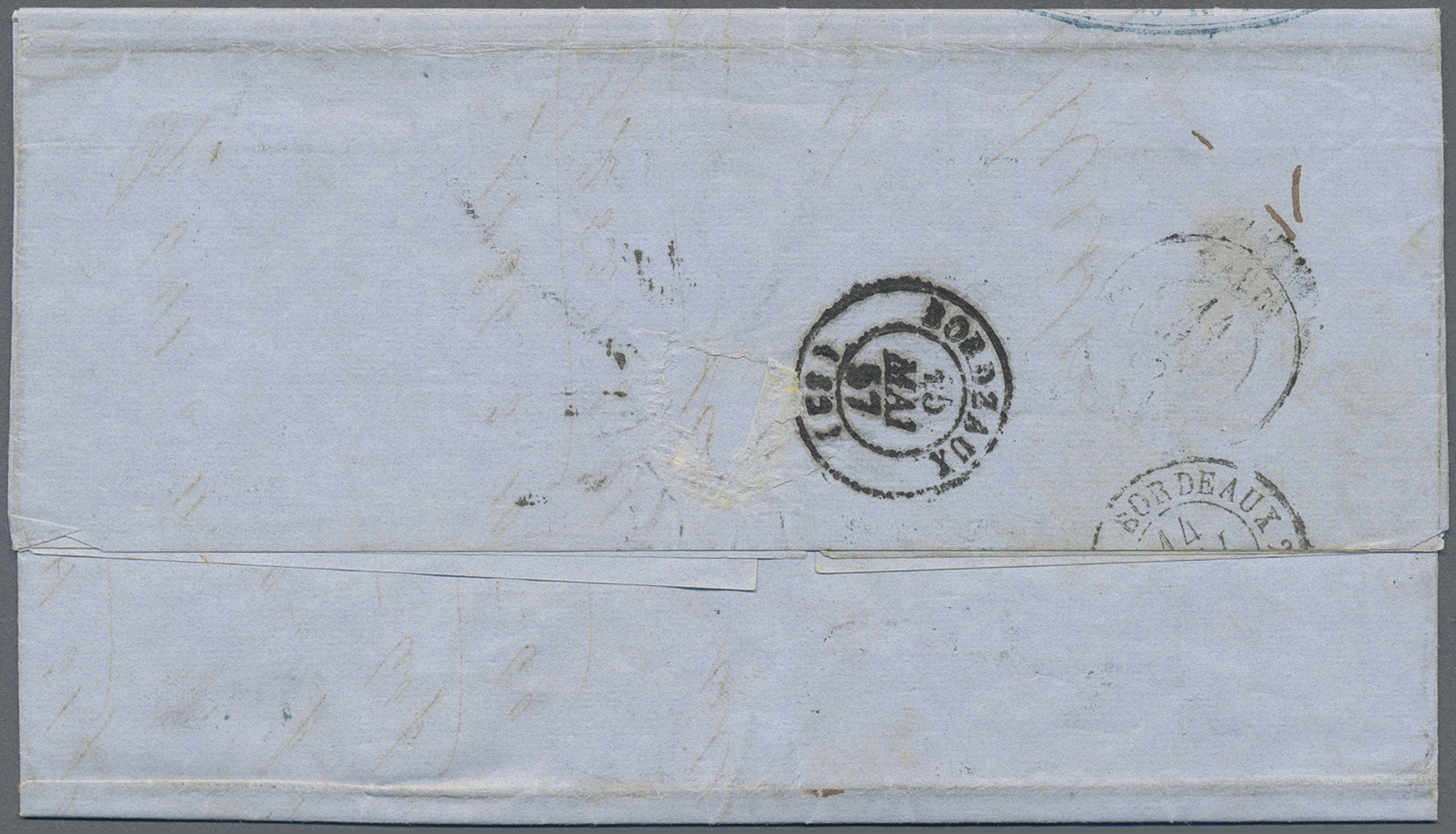 Br Norwegen - Vorphilatelie: 1857, Full Entire Letter Sent With Blue Cds "CHRISTIANA 8/5 1857" Via ""SANDOSUND 9/ - ...-1855 Prephilately