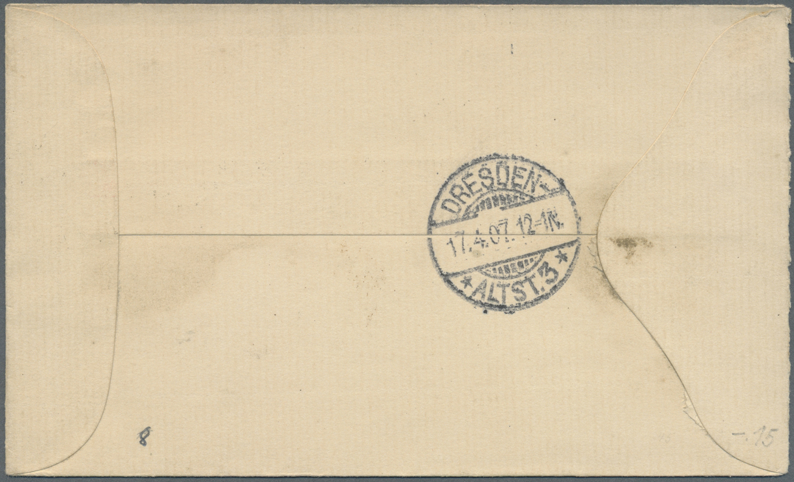 GA Liberia: 1907, 5c. Rose Red Postal Stationery Envelope Tied By "HARPER LIBERIA MAR/15/1907" Cds. Addressed To Germany - Liberia