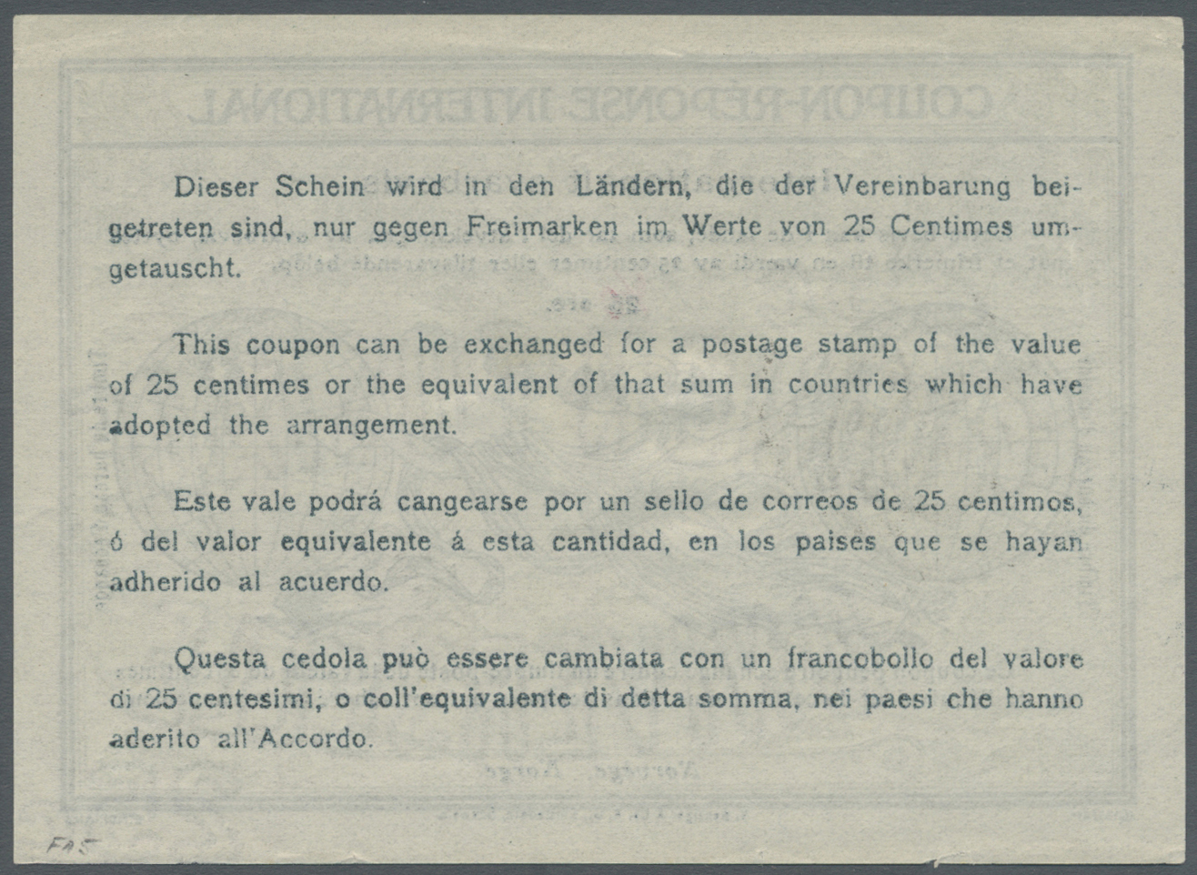 GA Norwegen - Ganzsachen: 1932, 25 ö. IAS With "40" Manuscript In Red And Cds. "BERGEN 14.XI.32", Light Crease At - Entiers Postaux