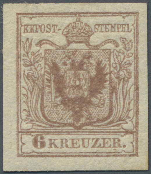 * Österreich: 1850/54: Beschreibung Und Attest Ferchenbauer Kommen Noch. - Neufs
