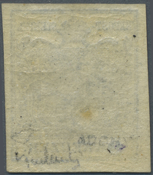 * Österreich: 1850/54: 9 Kreuzer Himmelblau, Handpapier Type I / P252, Ungebraucht. Laut Dr. Ferchenbauer: "Das - Unused Stamps