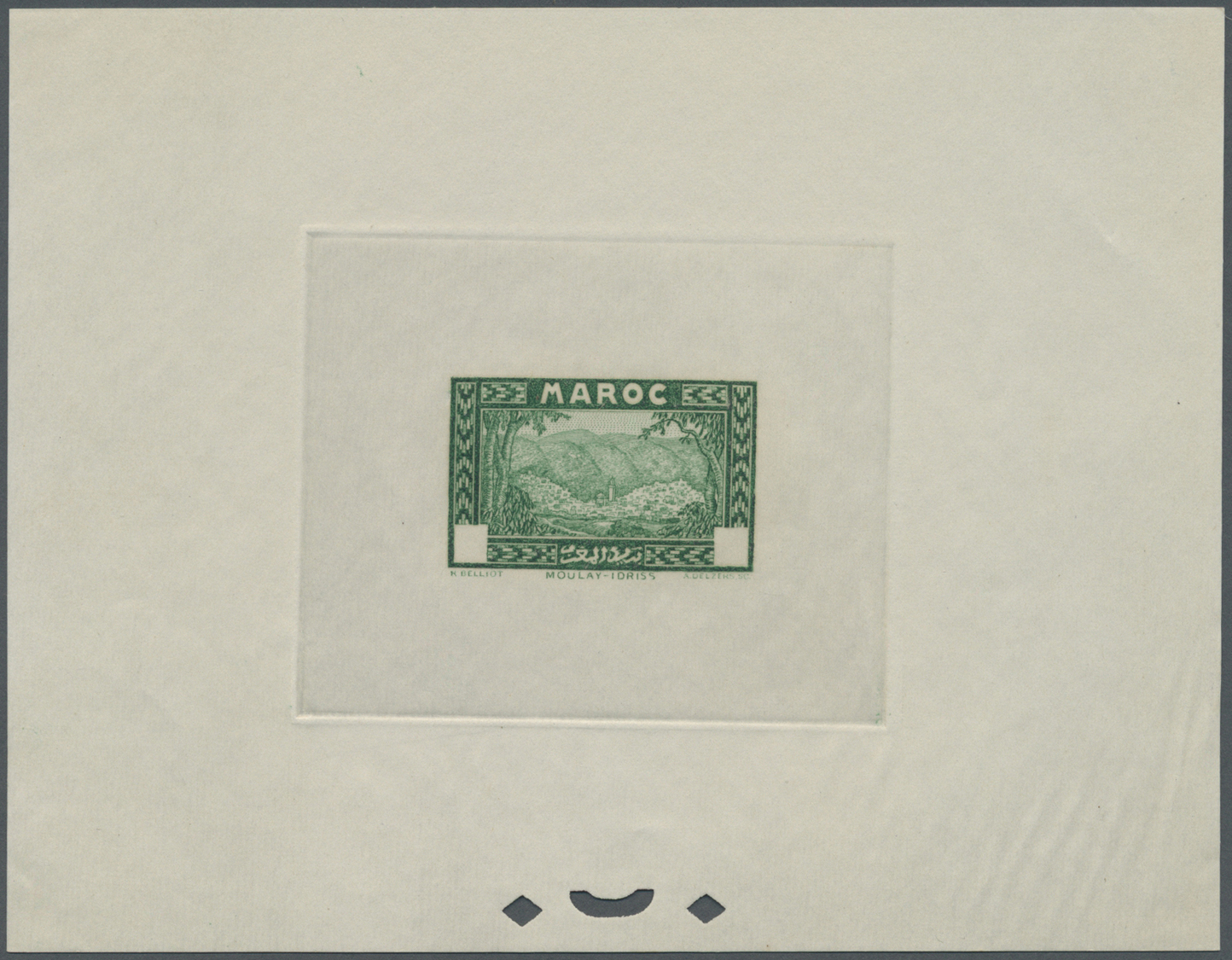 (*) Marokko: 1933, Definitives "Views of Morocco", 1c. to 20fr., complete set of 24 values, epreuve without value, mainl