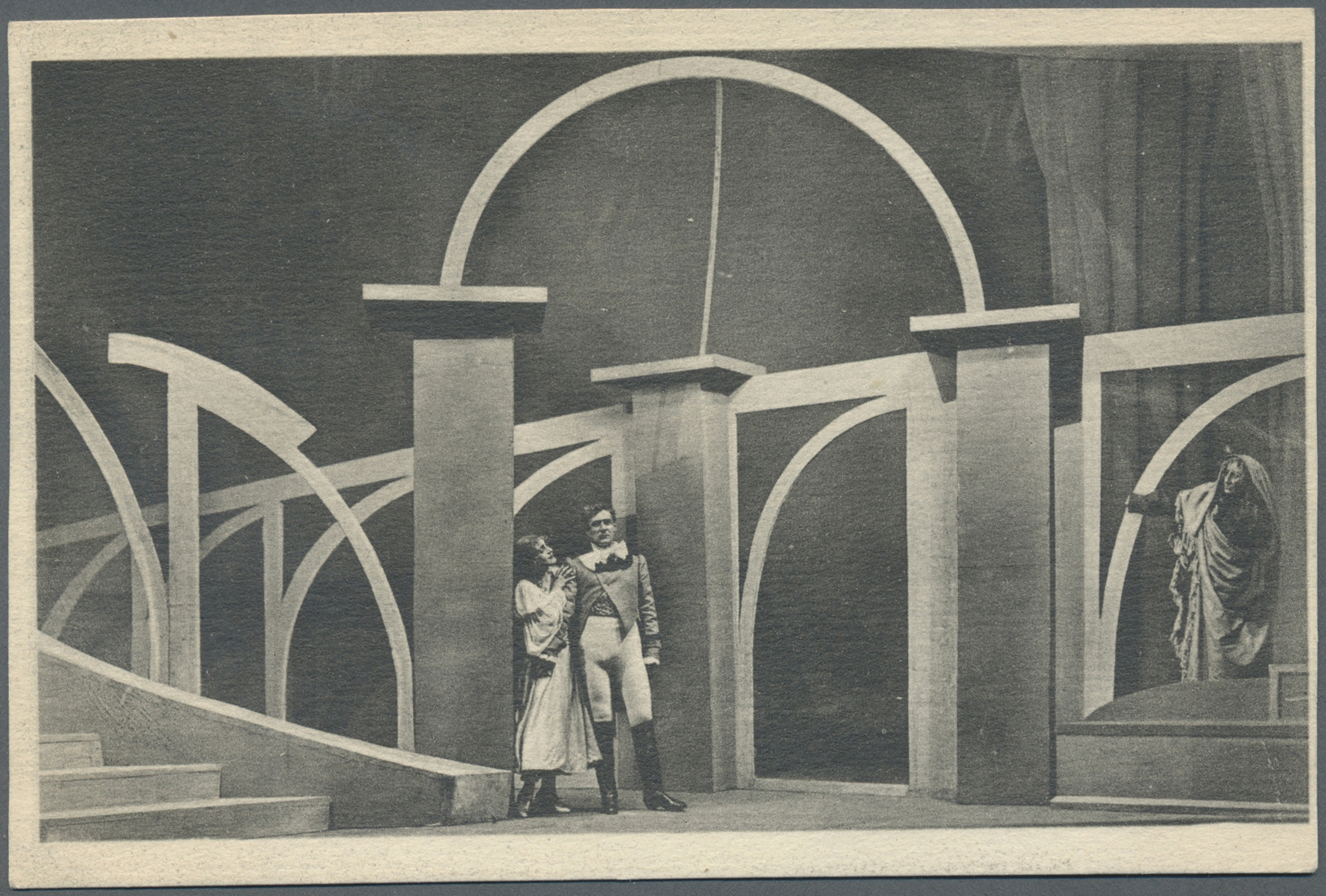 Ansichtskarten: Motive / Thematics: THEATER, 3 Karten Moskauer Theater 30er Jahre, Kleine Auflagen, - Autres & Non Classés