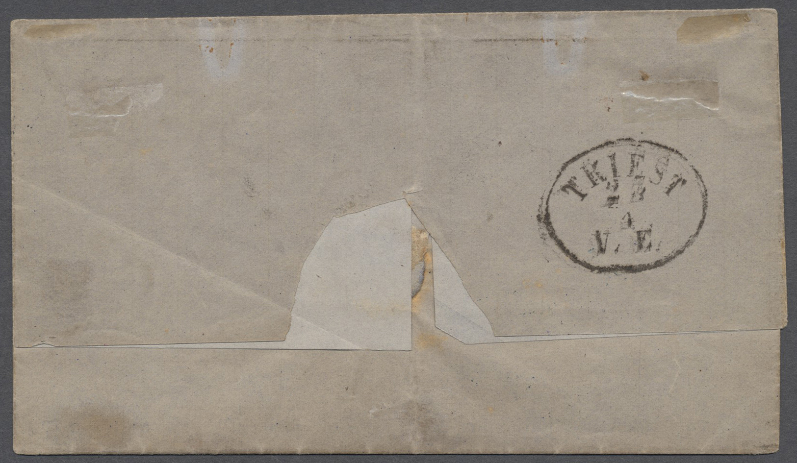 Br Österreichische Post In Der Levante: 1868: 1 Pia. Rot, K1 "POSTE VICE - REALI EGIZIANE CAIRO 18/GEN/68", In Mi - Levant Autrichien