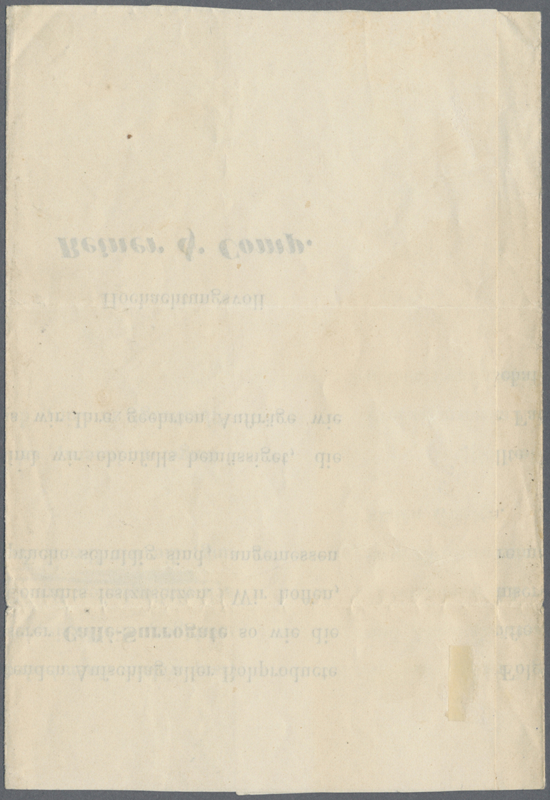 Br Österreich - Ganzsachen: 1863, 15 Kr. Braun Ganzsachenausschnitt Als Frankatur Verwendet Auf Geschäftsdrucksac - Other & Unclassified