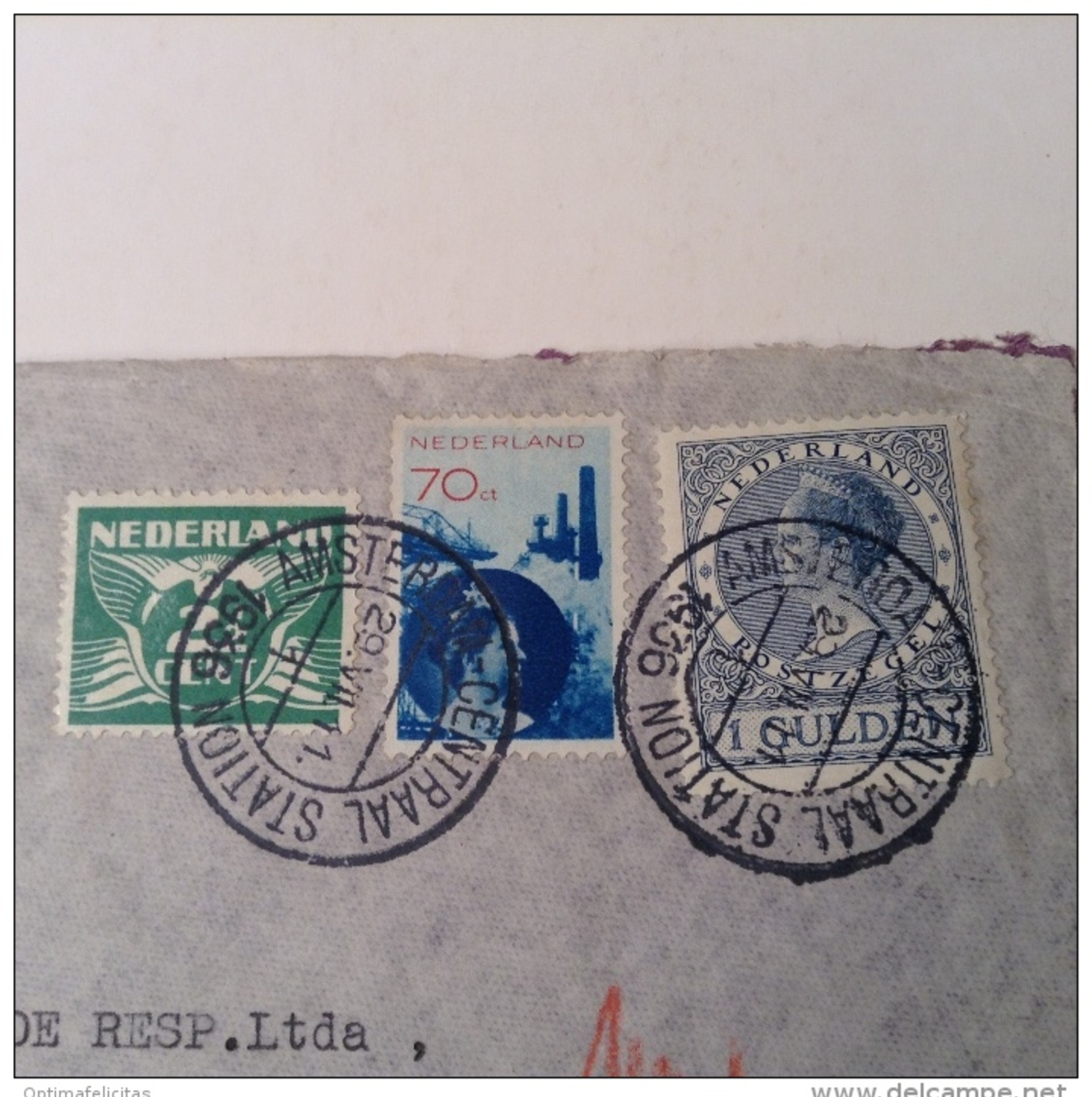 Netherlands Nederland PER DUITSCHE LUFTPOST Cover AMSTERDAM 1936 > Buenos Aires, ARGENTINA  Via Berlin (Lufthansa Brief) - Covers & Documents