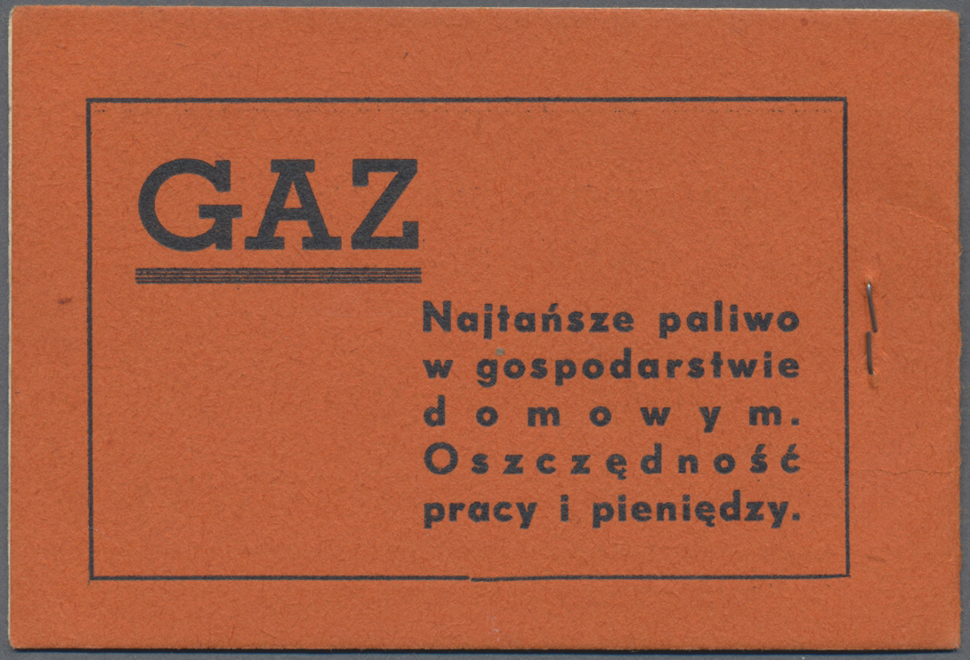 ** Polen: Upper Silesia: 1937, Local Booklet 2,20 Zl., Mint Never Hinged, Slight Folds On Front, Othewise Fine - Lettres & Documents