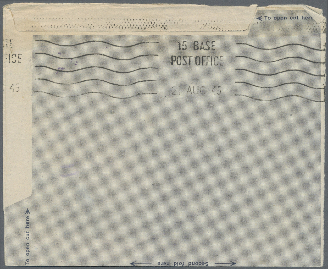 Br Polen - Besonderheiten: 1943/1946, five mostly different formular Air Letters each bearing KGVI 3d. pale viole