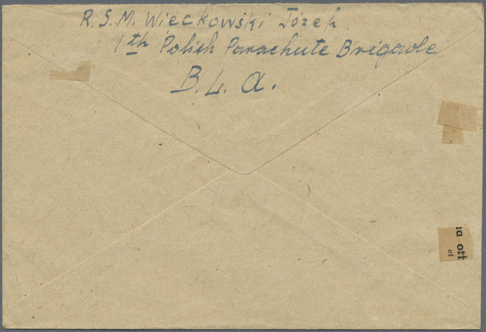 Br Polen - Besonderheiten: 1944. Stampless Envelope Headed 'Active Service/Army Privilege Envelope' Written From - Other & Unclassified