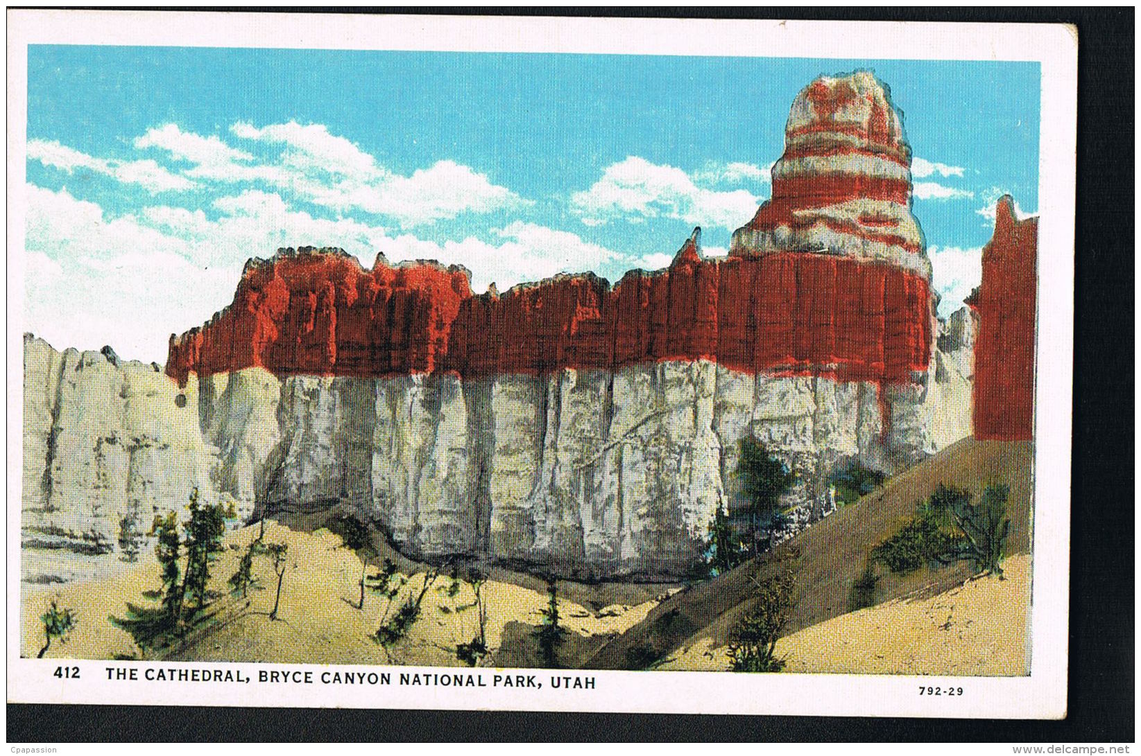 Postcard BRYCE CANYON  -UTAH-  National Park- The Queen's  Court - Scan Back Side- Paypal Free - Bryce Canyon