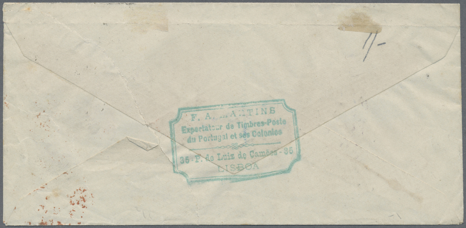 Br Portugal: 1893. Registered Envelope Addressed To England Bearing Yvert 44b, 100r Violet Tied By Lisboa Date St - Covers & Documents