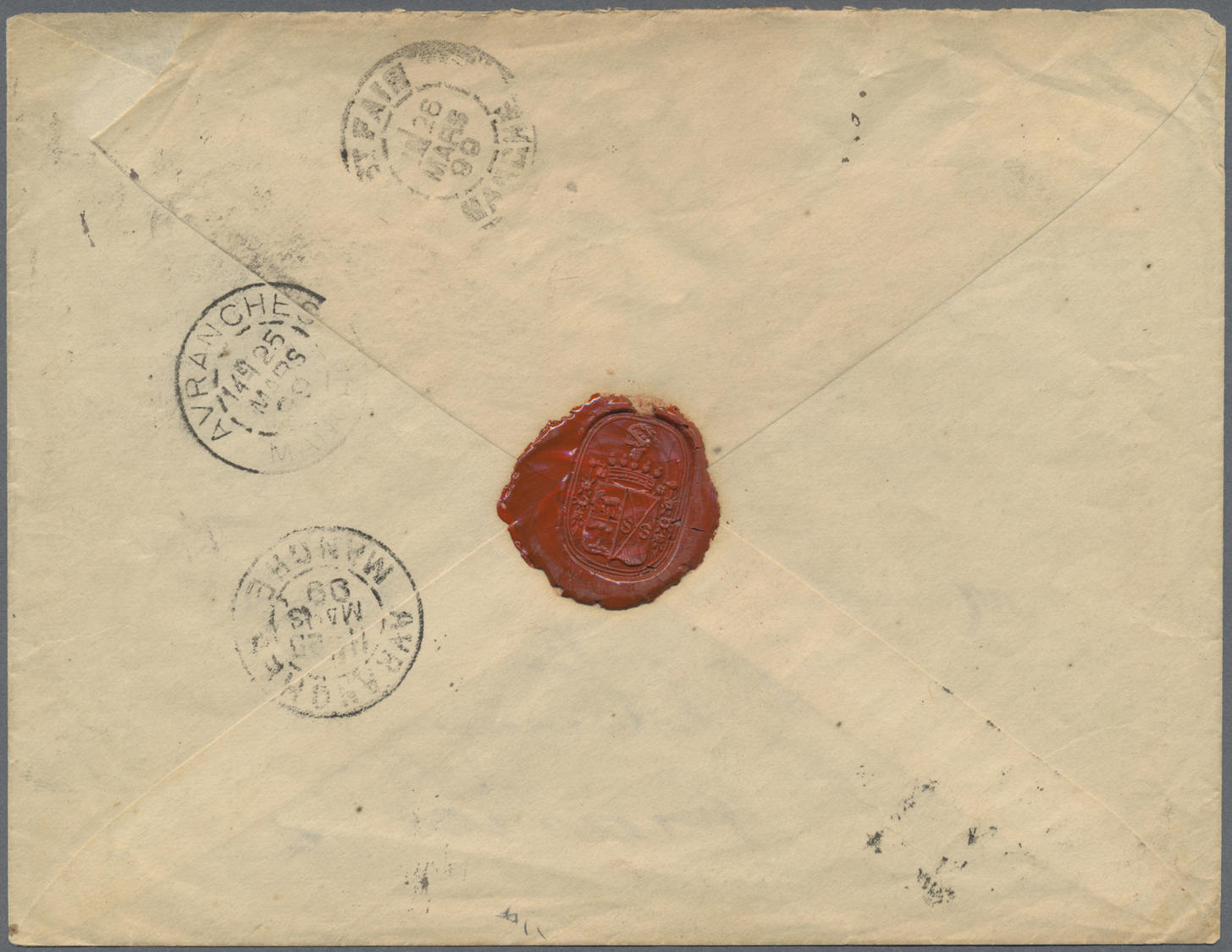 Br Portugal: 1899. Registered 'Le Retord' Reproduction Mulready Envelope To France Bearing Yvert 1139, 115c Orang - Lettres & Documents