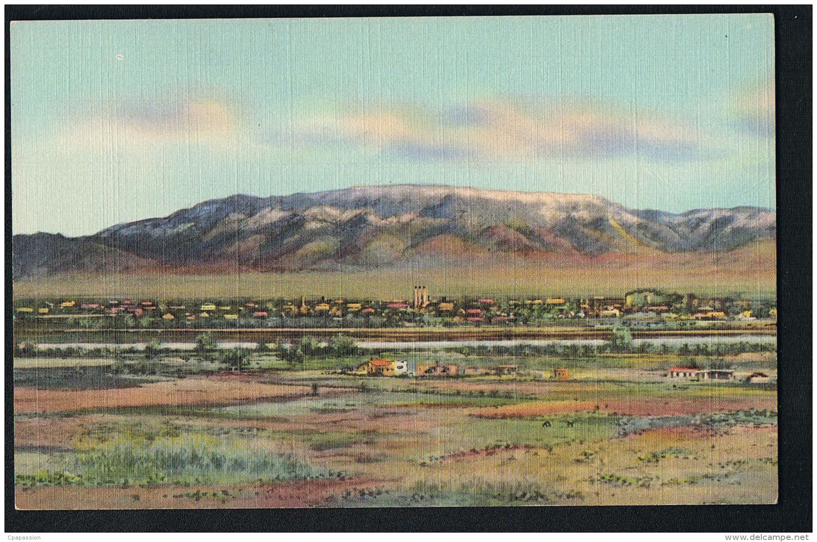 Postcard  -NEW MEXICO- ALBUQUERQUE - Sandia Mountains    - Scan Back Side- Paypal Free - Albuquerque