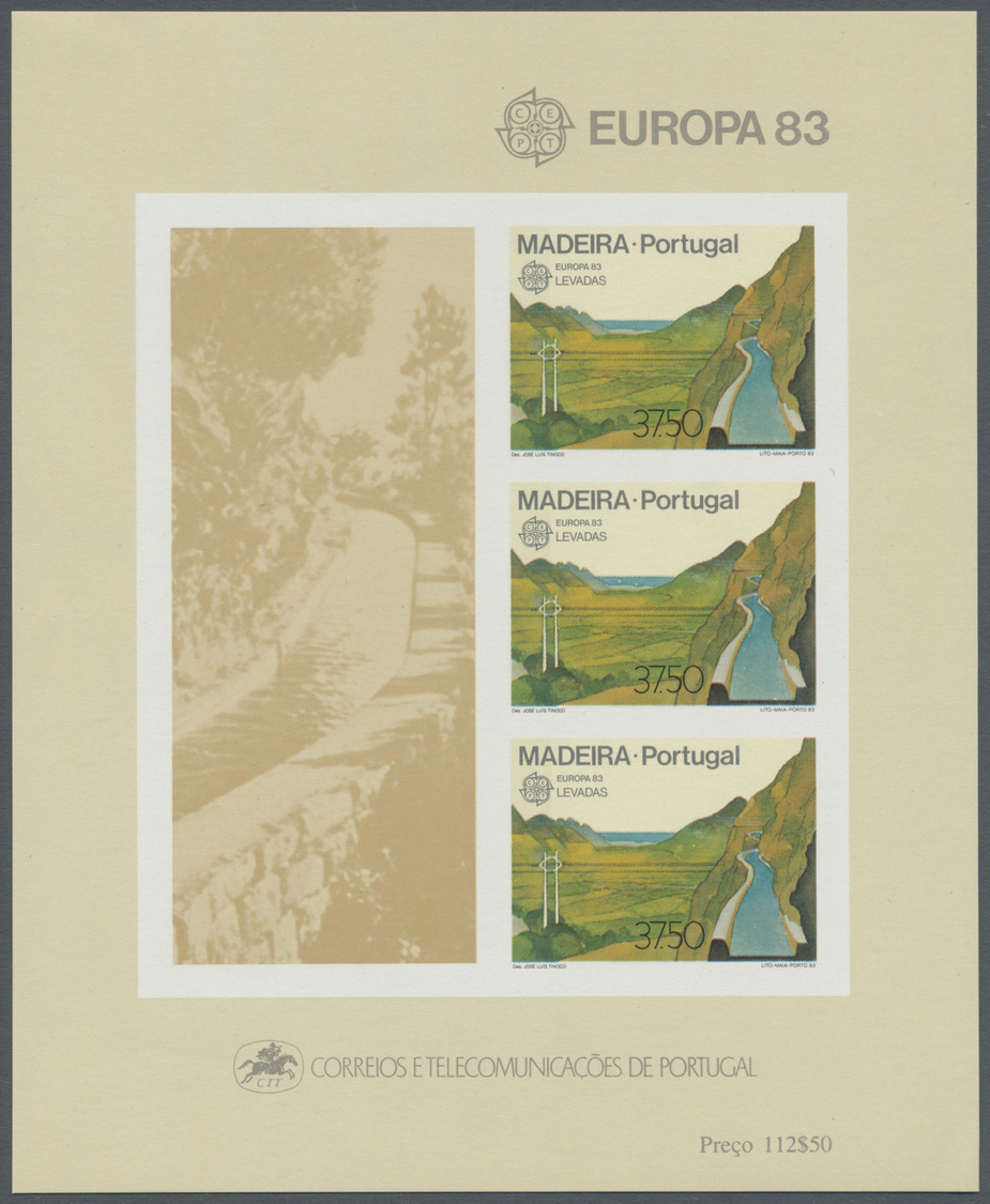 ** Portugal - Madeira: 1983, Europa, Block No. 4 Imperforated, Mint Never Hinged, Very Slight, Almost Not Noticea - Madère