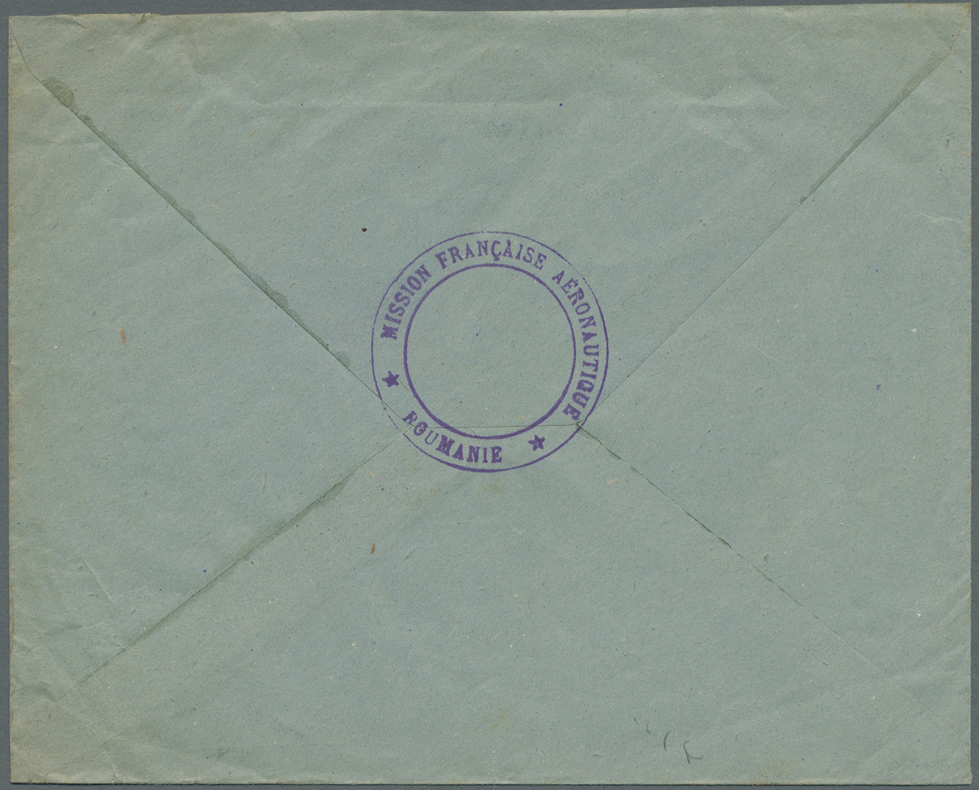 Br Rumänien - Besonderheiten: 1918. Stampless Envelope Addressed To France Cancelled By 'Mission Francoise Aerona - Other & Unclassified