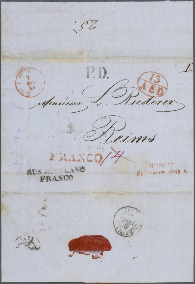 Br Russland - Vorphilatelie: 1818/56, Covers (5): 1796 Moscow Used Inland, 1818 Two Line Kerch (Crimea) To Odessa - ...-1857 Préphilatélie