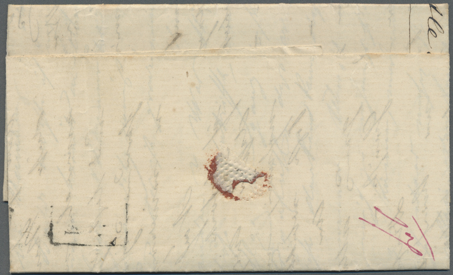 Br Russland - Vorphilatelie: 1857, St. Petersburg, Incoming Mail: Entire Folded Letter With 19 Aug 1857 Dateline - ...-1857 Préphilatélie