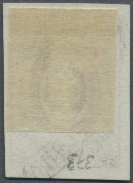 O Russland: 1857, 10kop. Brown/blue, Fresh Colour, Full To Large Margins With Parts Of Lower Adjoining Stamp, Ne - Neufs