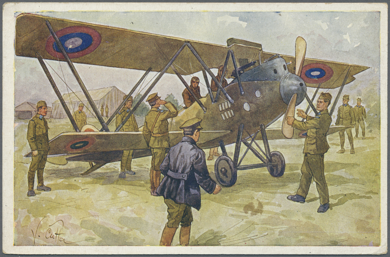 Ansichtskarten: Motive / Thematics: FLUG, Gut 130 Ansichtskarten Militärflugzeuge Großbritannien (RA - Autres & Non Classés