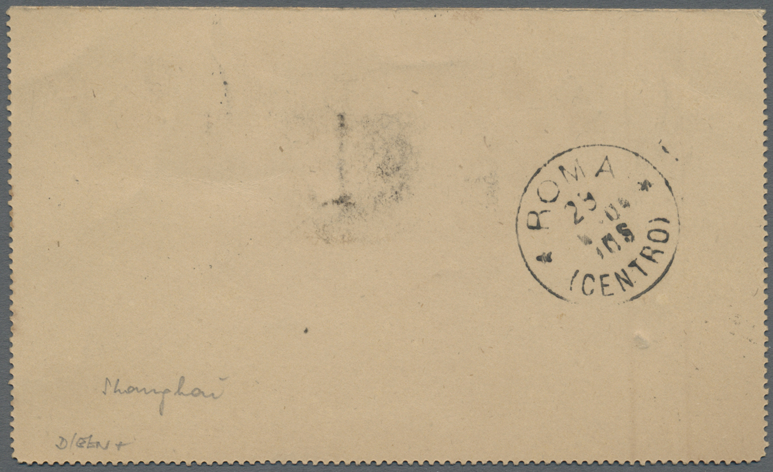 GA Russische Post In China - Ganzsachen: 1904, 7 Kop. Card Letter Sent From The Russian Post Office In SHANGHAI V - China