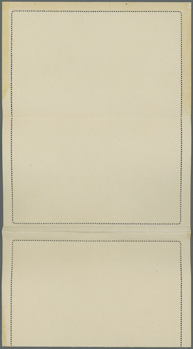GA Russland - Ganzsachen: 1906, PROOF Of Stationery Letter Card With Attached Response Part, Presented At The U.P - Entiers Postaux