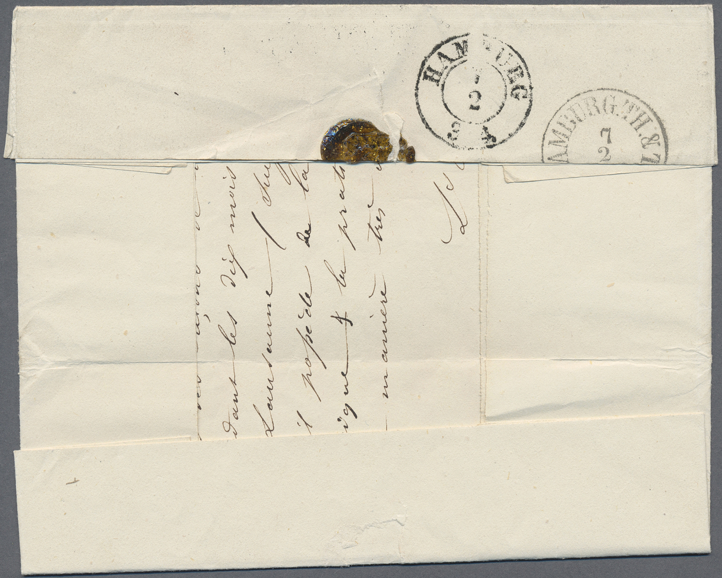 Br Schweden - Vorphilatelie: 1859 Entire Letter From "LAUSANNE 4 FEVR 1859" Sent Via Bern (5.2.) With Baden Railw - ... - 1855 Préphilatélie