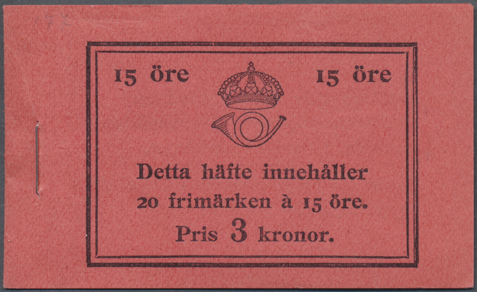** Schweden - Markenheftchen: 1921/1936, 15 Öre König Gustav V. In Der Type II Als Komplettes Postfrisches Marken - 1951-80