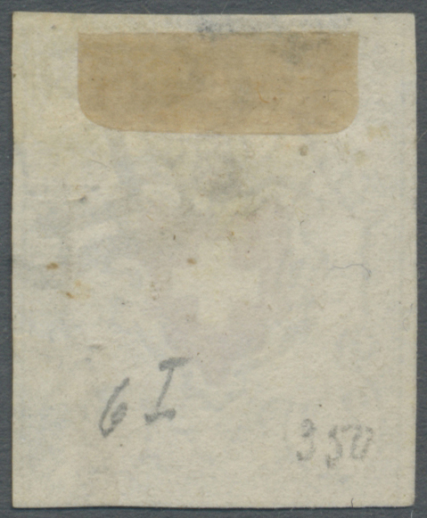 O Schweiz: 1850, 2 ½ Rappen Poste Locale, Unten Angeschnitten Und Oben Vermutlich Rapariert, Sauber Entwertet Mi - Unused Stamps
