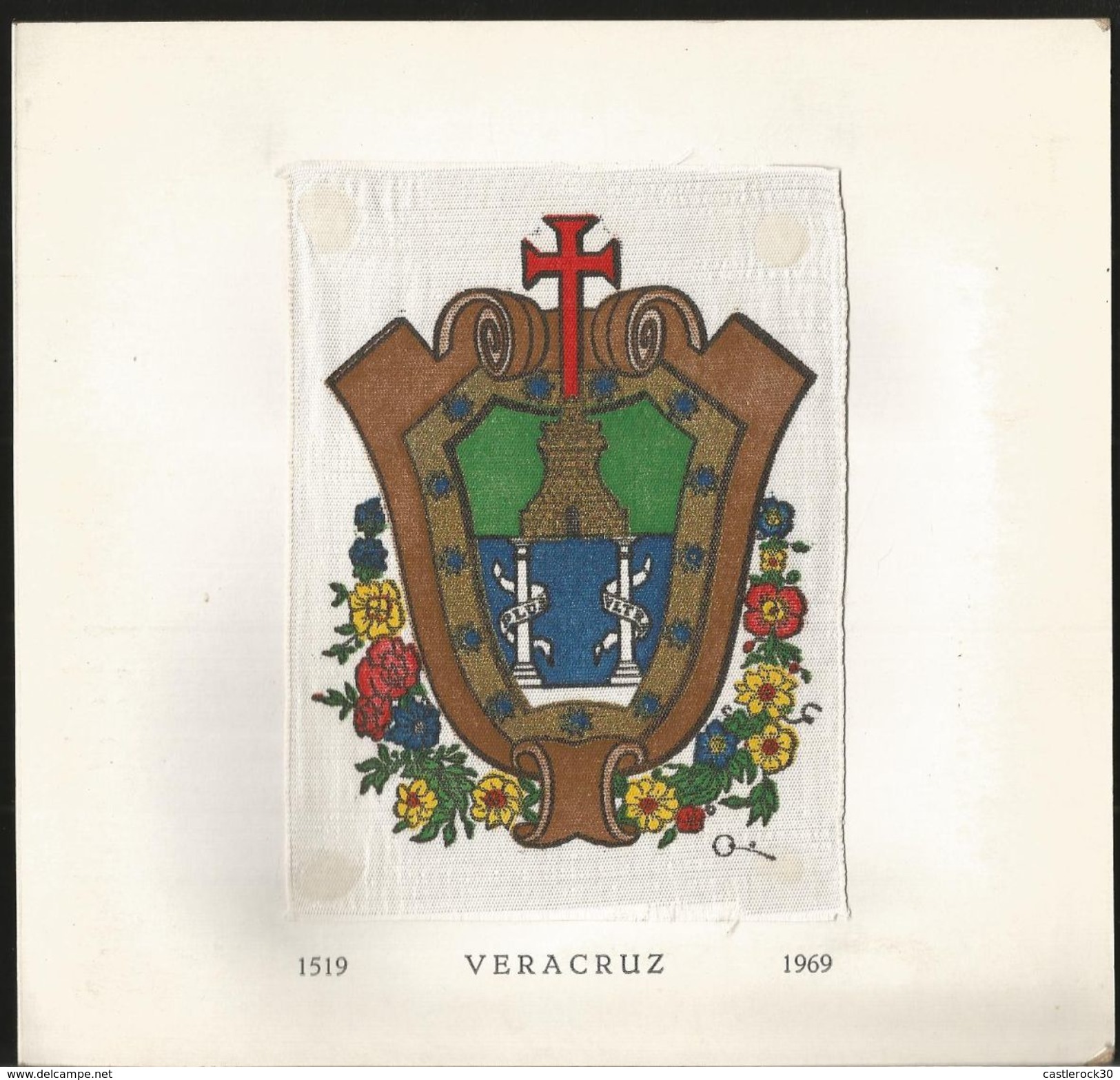 J) 1969 MEXICO, 450th ANNIVERSARY OF THE VERACRUZ FOUNDATION, EMBLEM, ART WORK - Mexico