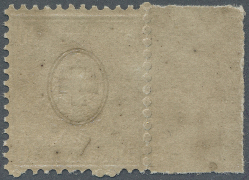 ** Schweiz: 1867, 30 Rp. Mattultramarin, Farbfrisches Exemplar Vom Linken Bogenrand (dort Vs. Anhaftungen), Postf - Unused Stamps