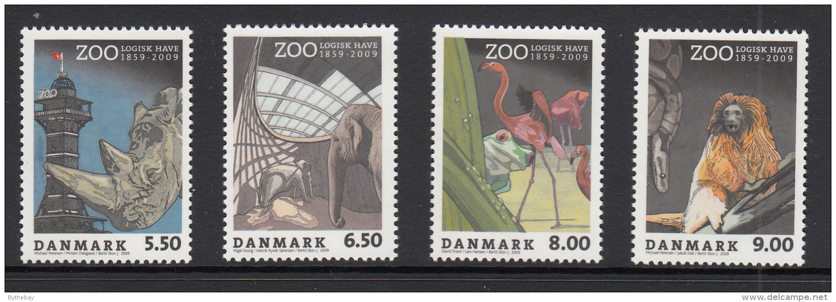 Denmark MNH Scott #1434-#1437 Set Of 4 Copenhagen Zoo 150th Anniversary - Neufs