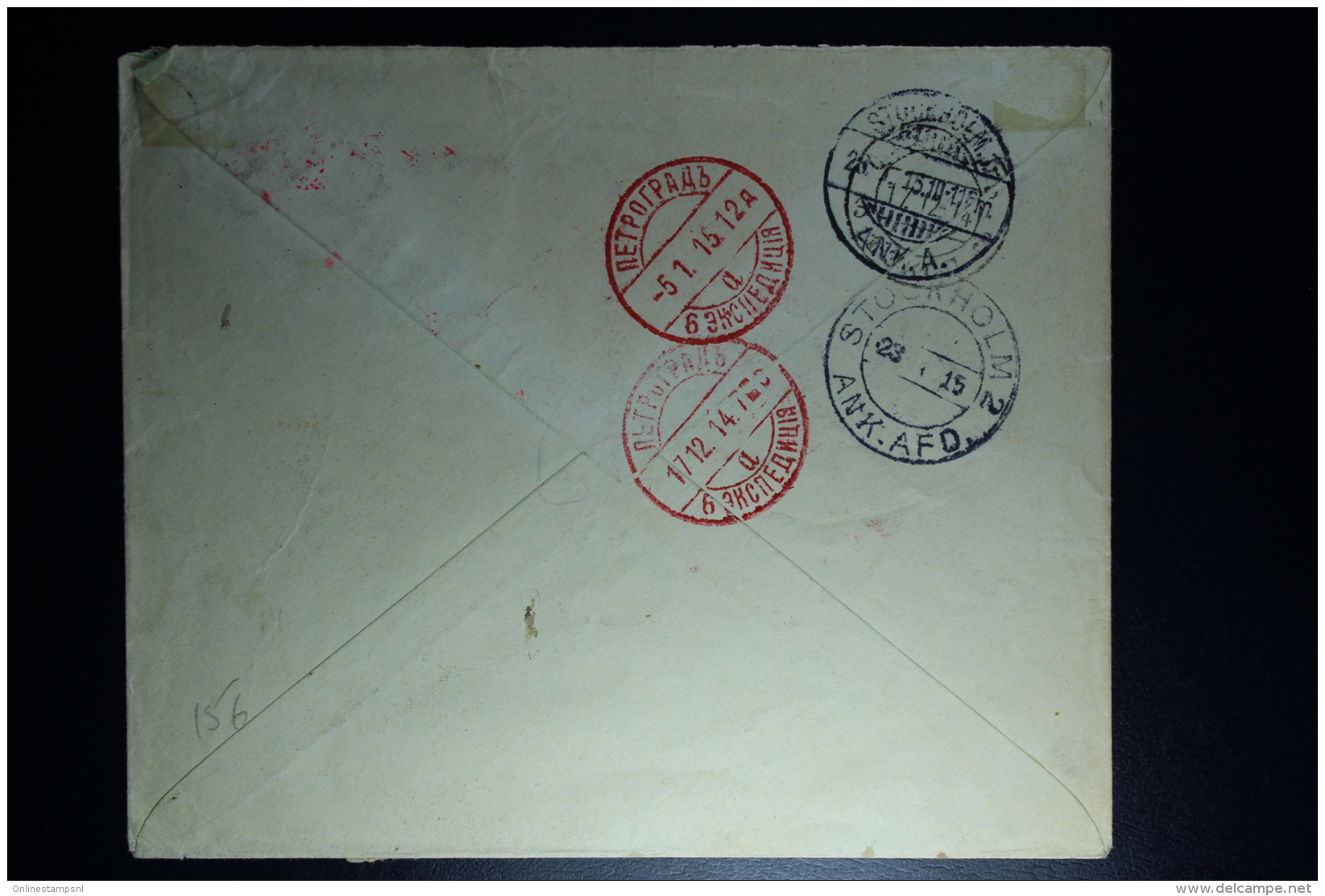 Russia: Registered Cover Vologda 1914 2x Reg Labels To Stockholm Red Cross - Briefe U. Dokumente