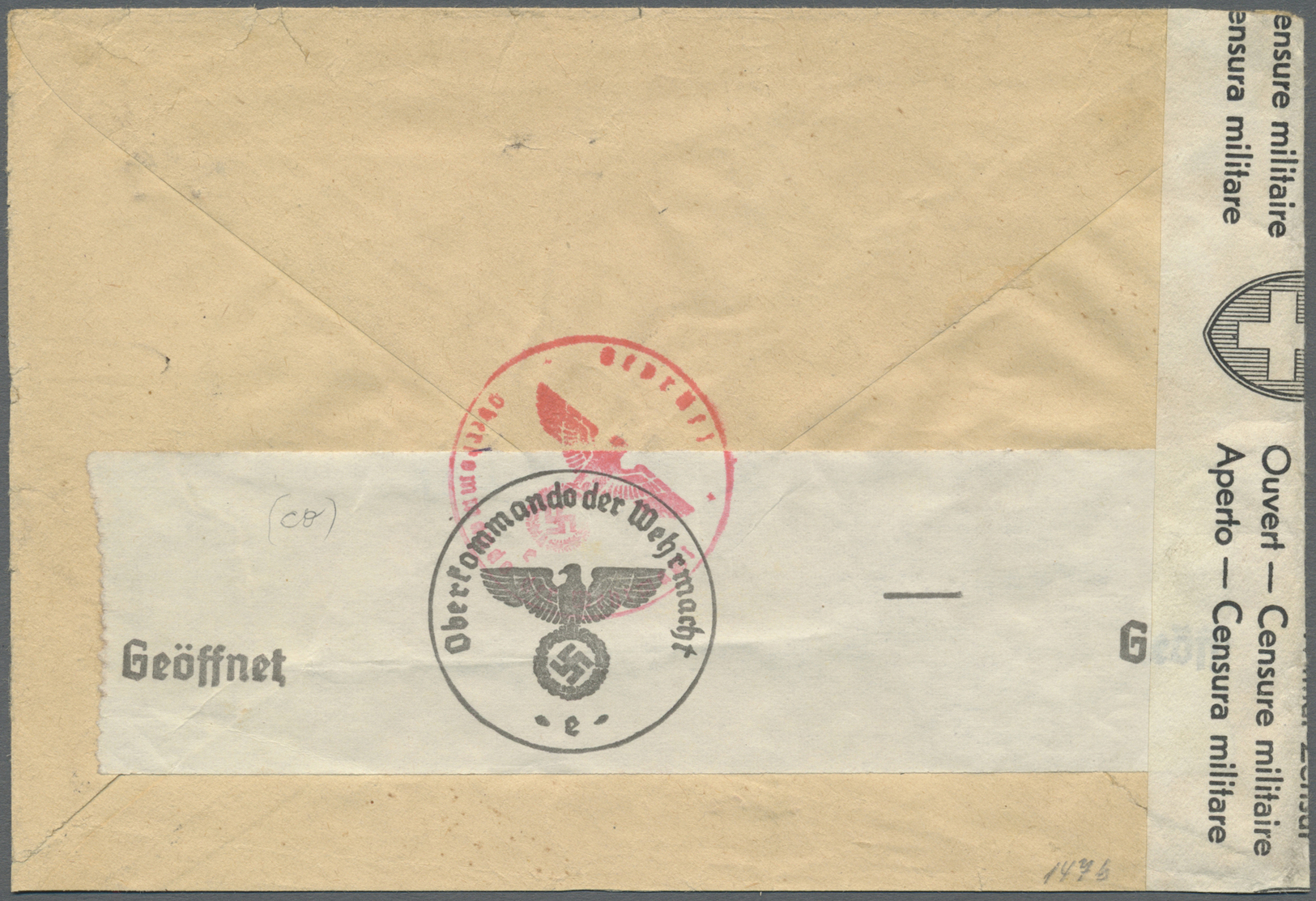 Br Schweiz - Besonderheiten: 1942/1944, Incoming Mail Mit Drei Briefen. Dabei Dienspost, Absender "Das Deutsche G - Other & Unclassified