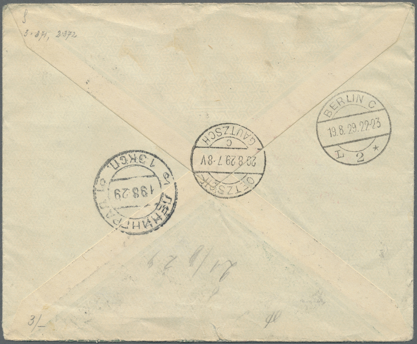 Br/ Sowjetunion: 1929,registered Letter Via Airmail Franked With 5 Stamps Pioneer Convention Sent From LENINGRAD 1 - Covers & Documents