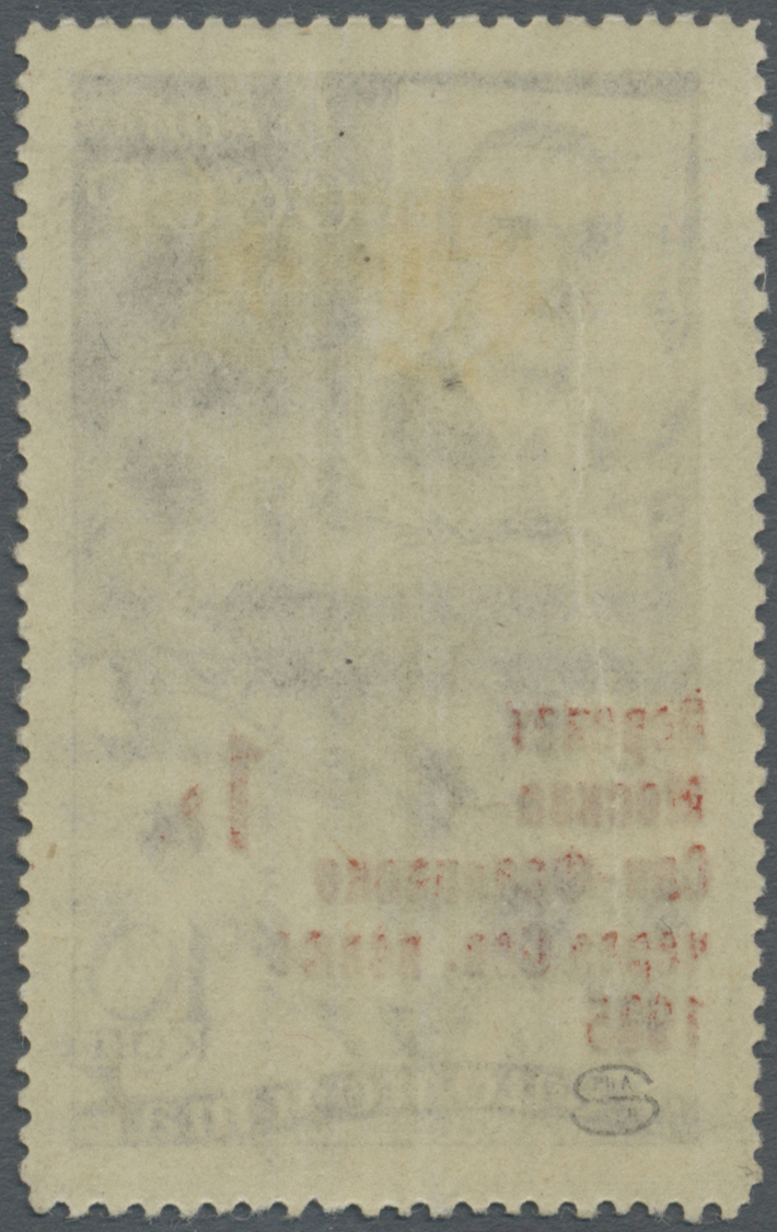 * Sowjetunion: 1935, Lewanewski Trans Polar Flight, 1p. On 10kop. Mint O.g. With Slightly Yellowish Hinge Remnan - Lettres & Documents
