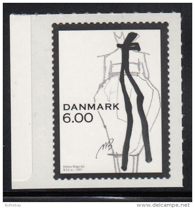 Denmark MNH Scott #1550 6k Sketch Of Woman's Clothing - Nuovi