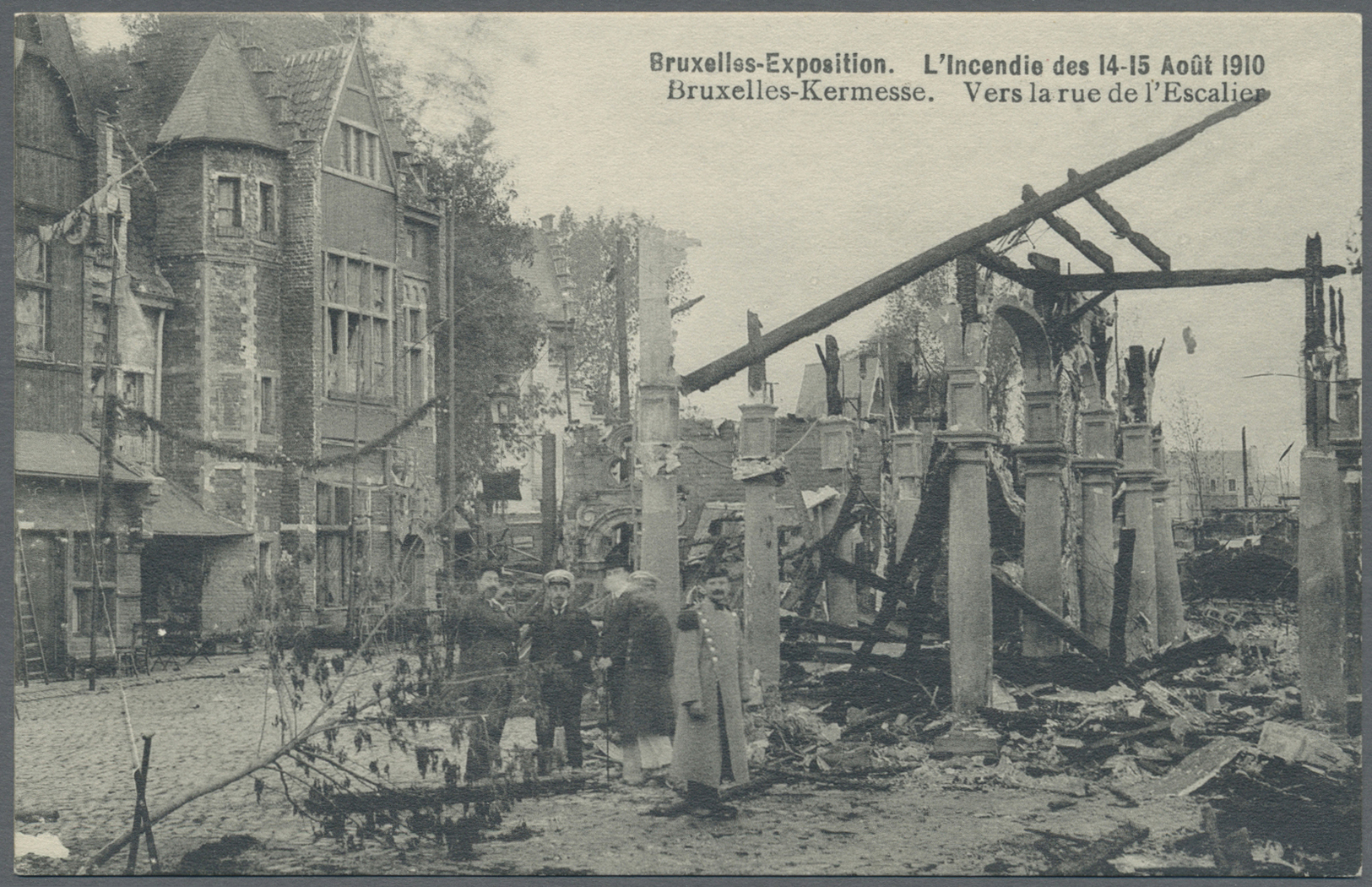 Ansichtskarten: Alle Welt: BELGIEN, Bruxelles Brüssel Brand Während Der Weltausstellung EXPO 1910, R - Zonder Classificatie